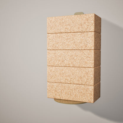 Yoke Yoga Block Wall Bracket | Gold with 5 Small Yoga Blocks