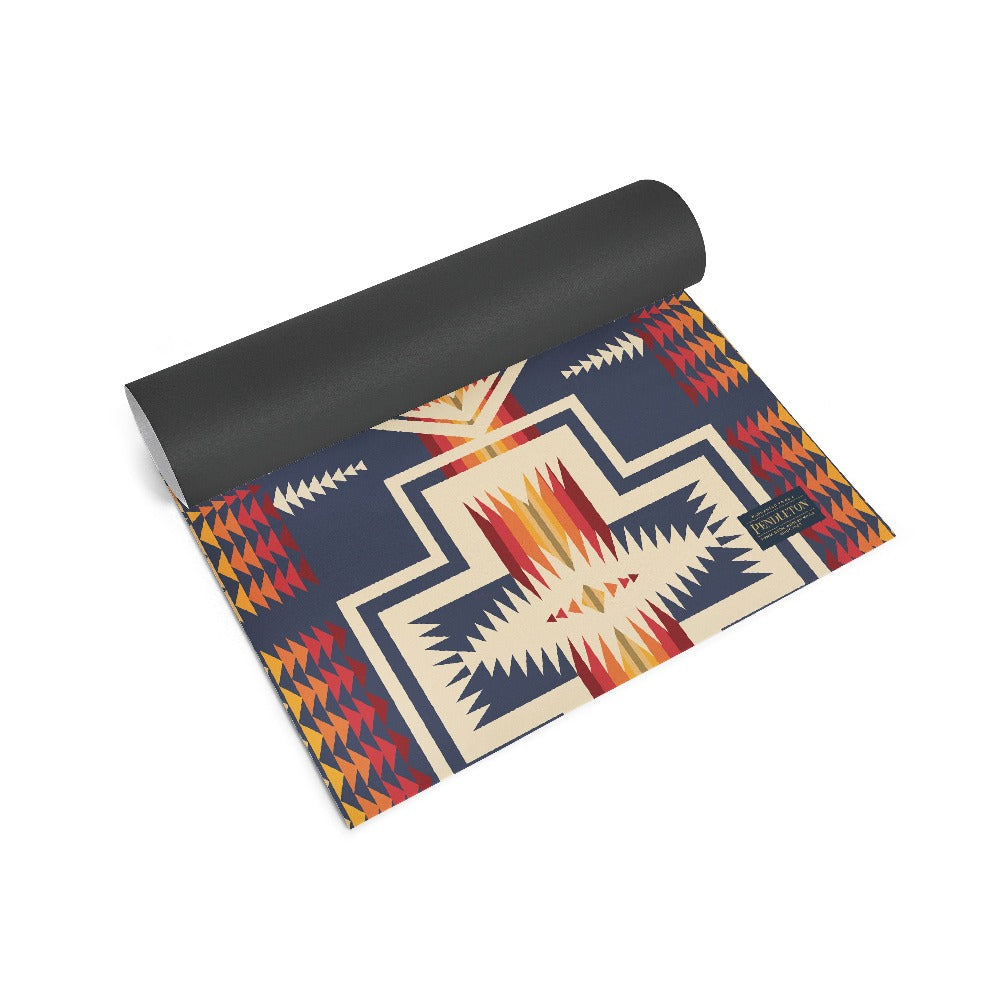 Pendleton x Yune Yoga Mat Harding Navy 5mm by Yune Yoga