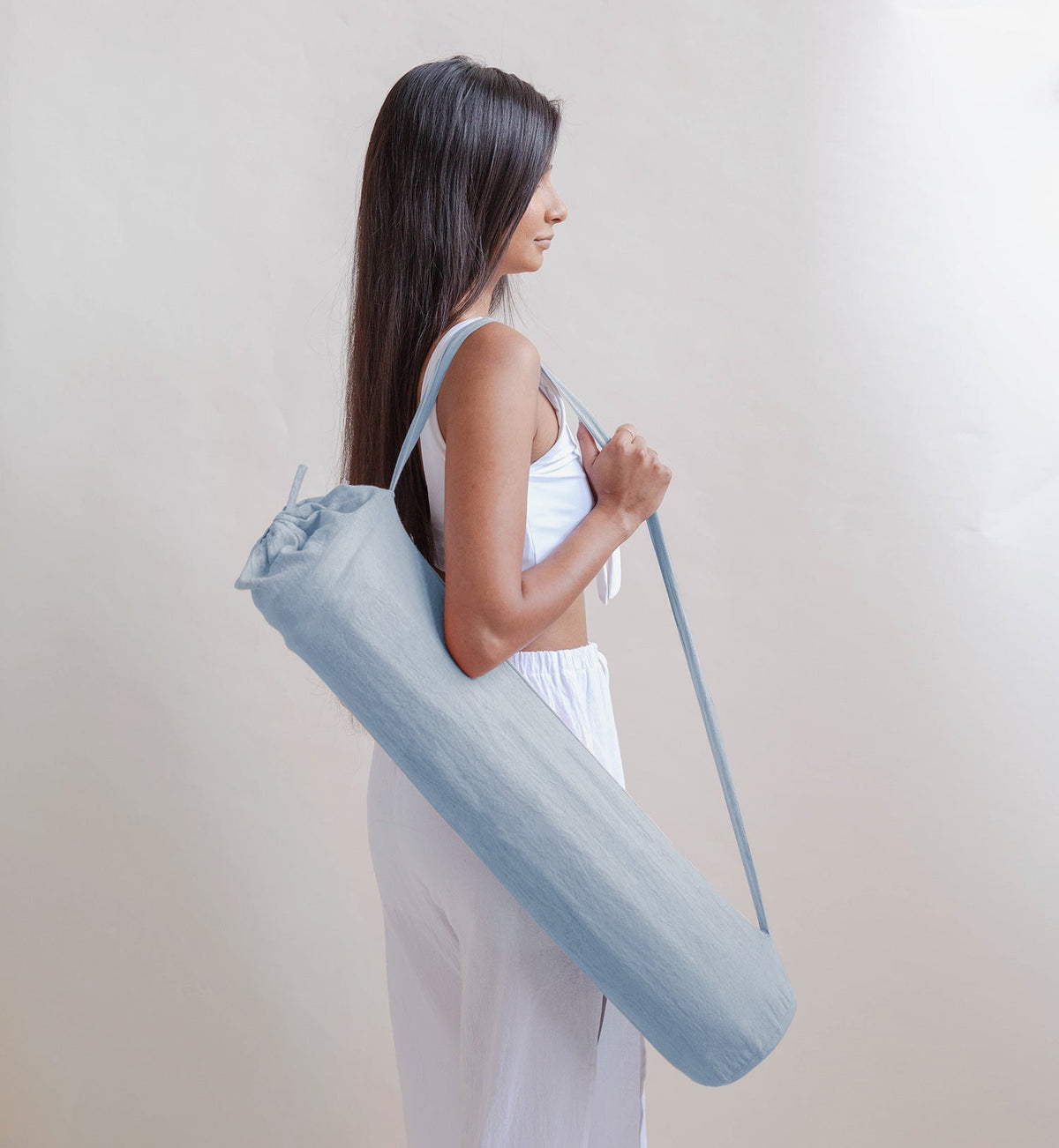 Indigo Moon herbal cotton yoga mat with carry bag
