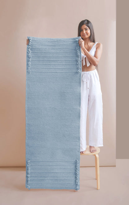 Indigo Moon herbal cotton yoga mat by Oko Living