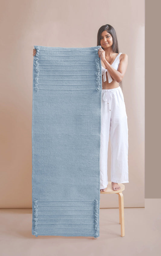 Indigo Moon herbal cotton yoga mat by Oko Living