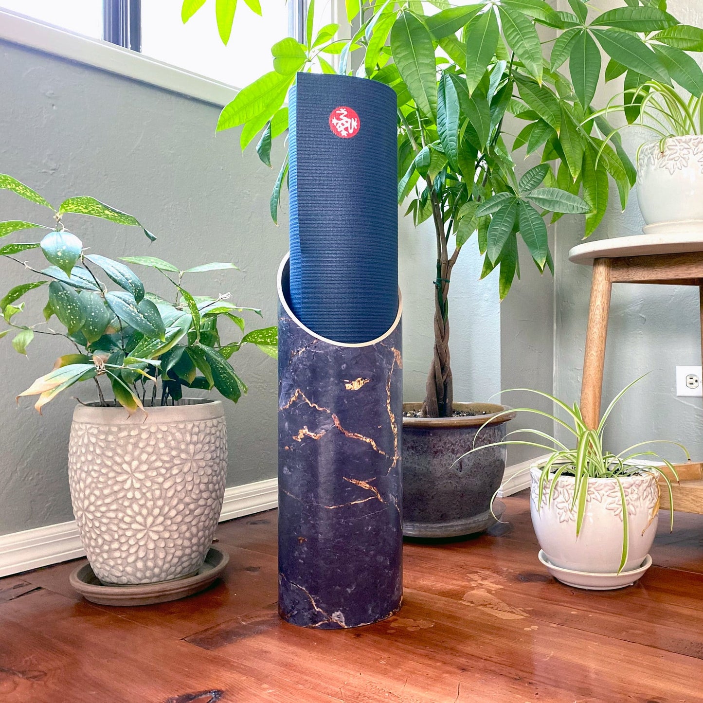 Indigold Yoga Mat Tube With Plants in Corner