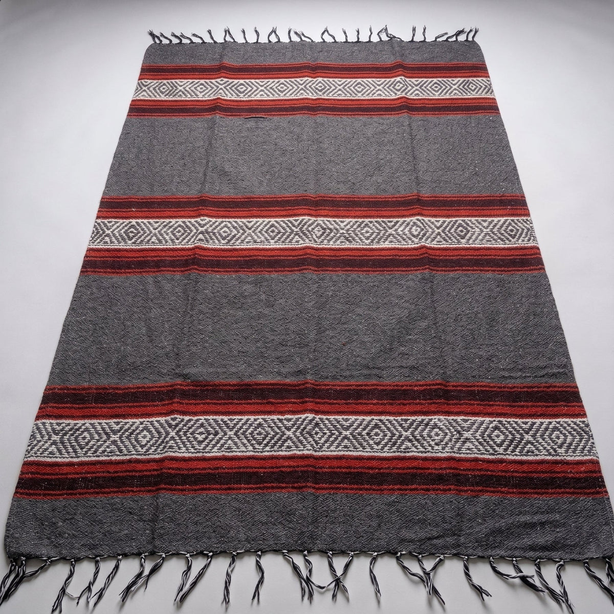 Ember Mexican Falsa Yoga Blanket Laid Out