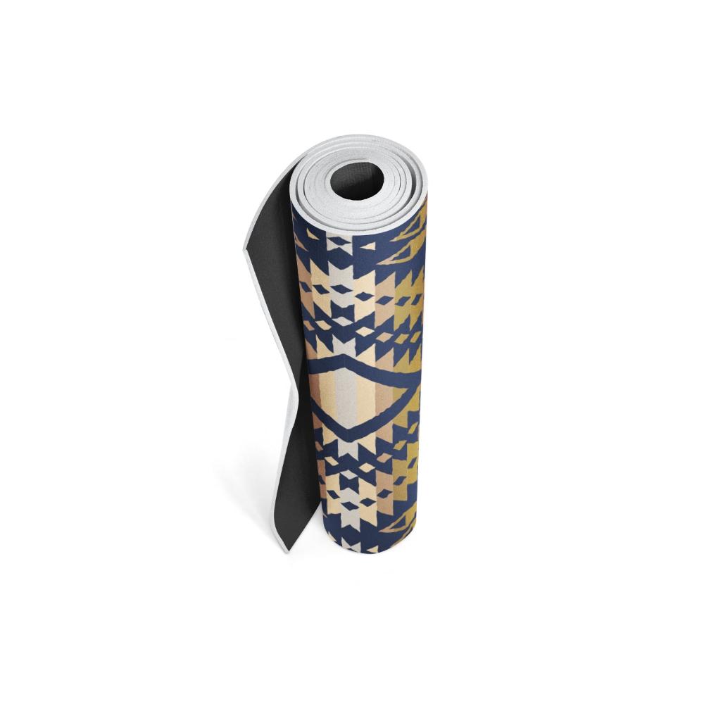 Yune Yoga Mat Pendleton Mission Trail Navy by Yune Yoga