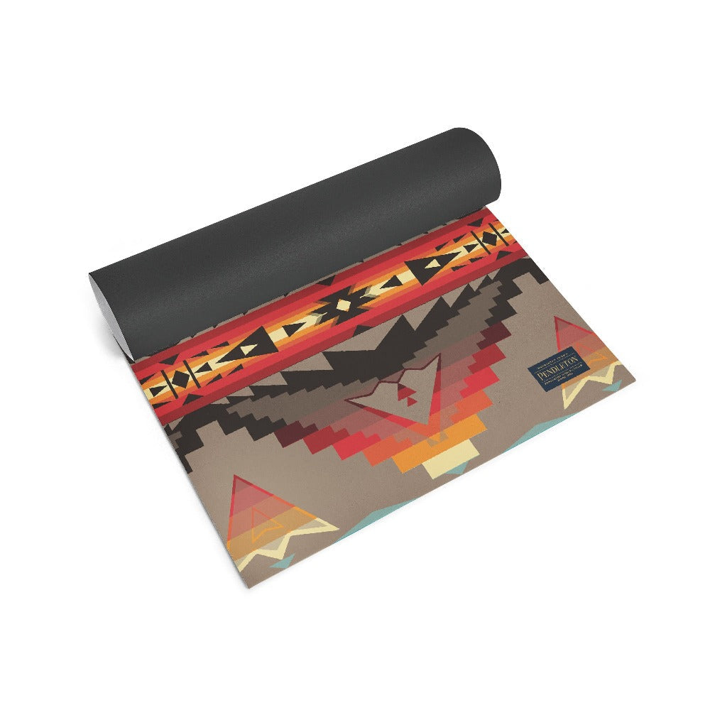 Pendleton x Yune Yoga - Sierra Ridge Yoga Mat Rolled Out