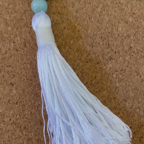 Veilbreaker - Garnet & Blue Quartz 6mm Handcrafted Mala