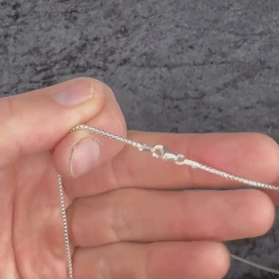 Sterling Silver Round Box Chain 1.5mm