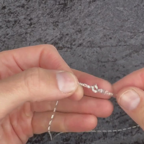 Sterling Silver Figaro Chain 1.5mm