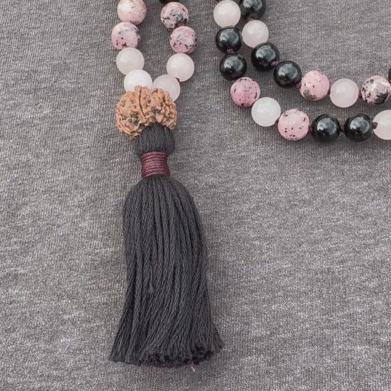 Safety at Heart's Center - 8mm Handcrafted Mala Video