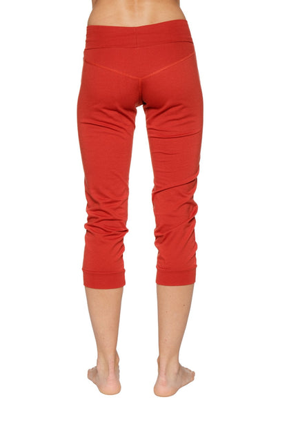 Cuffed Jogger Yoga Pant (Cinnabar Red) Back