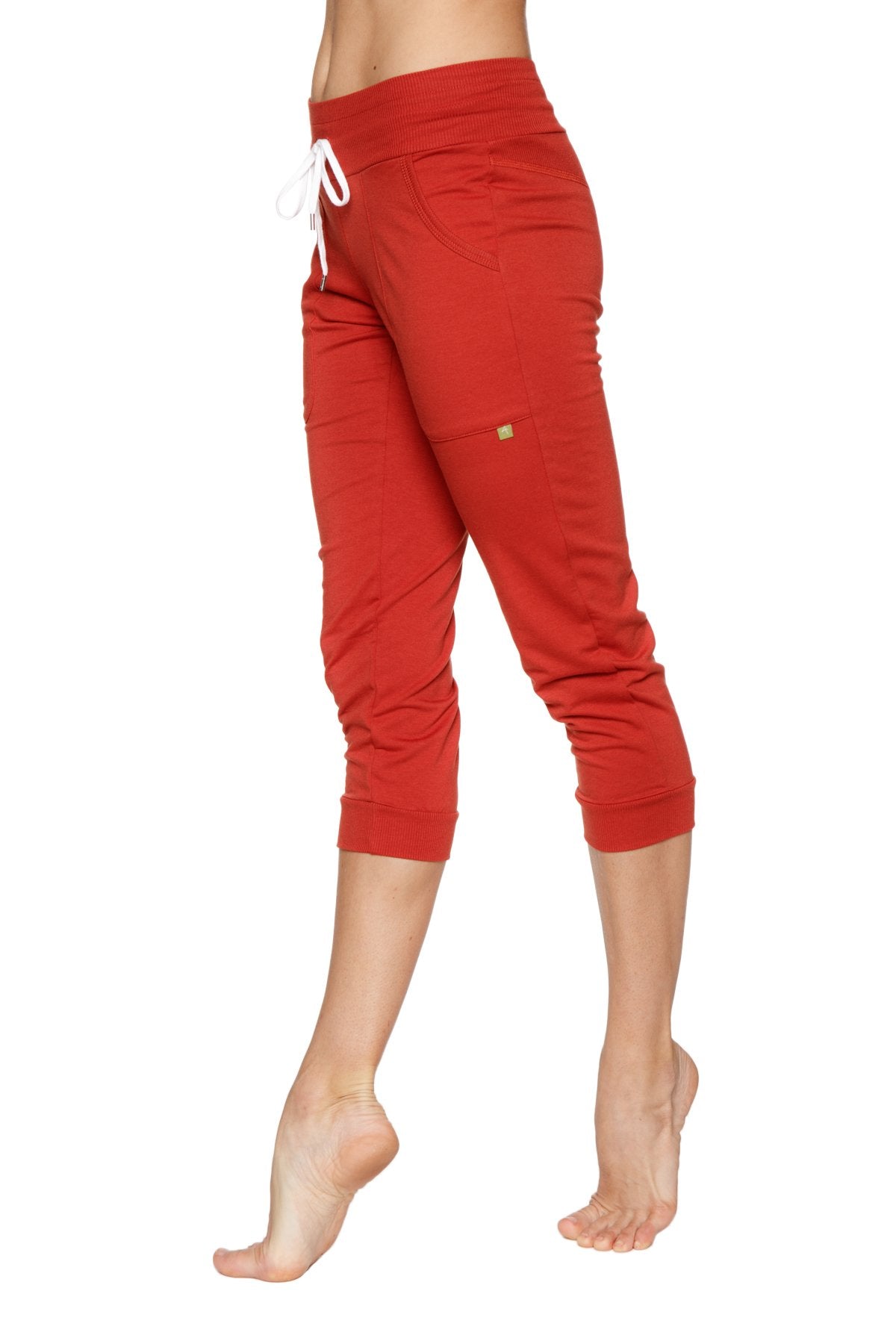 Cuffed Jogger Yoga Pant (Cinnabar Red)