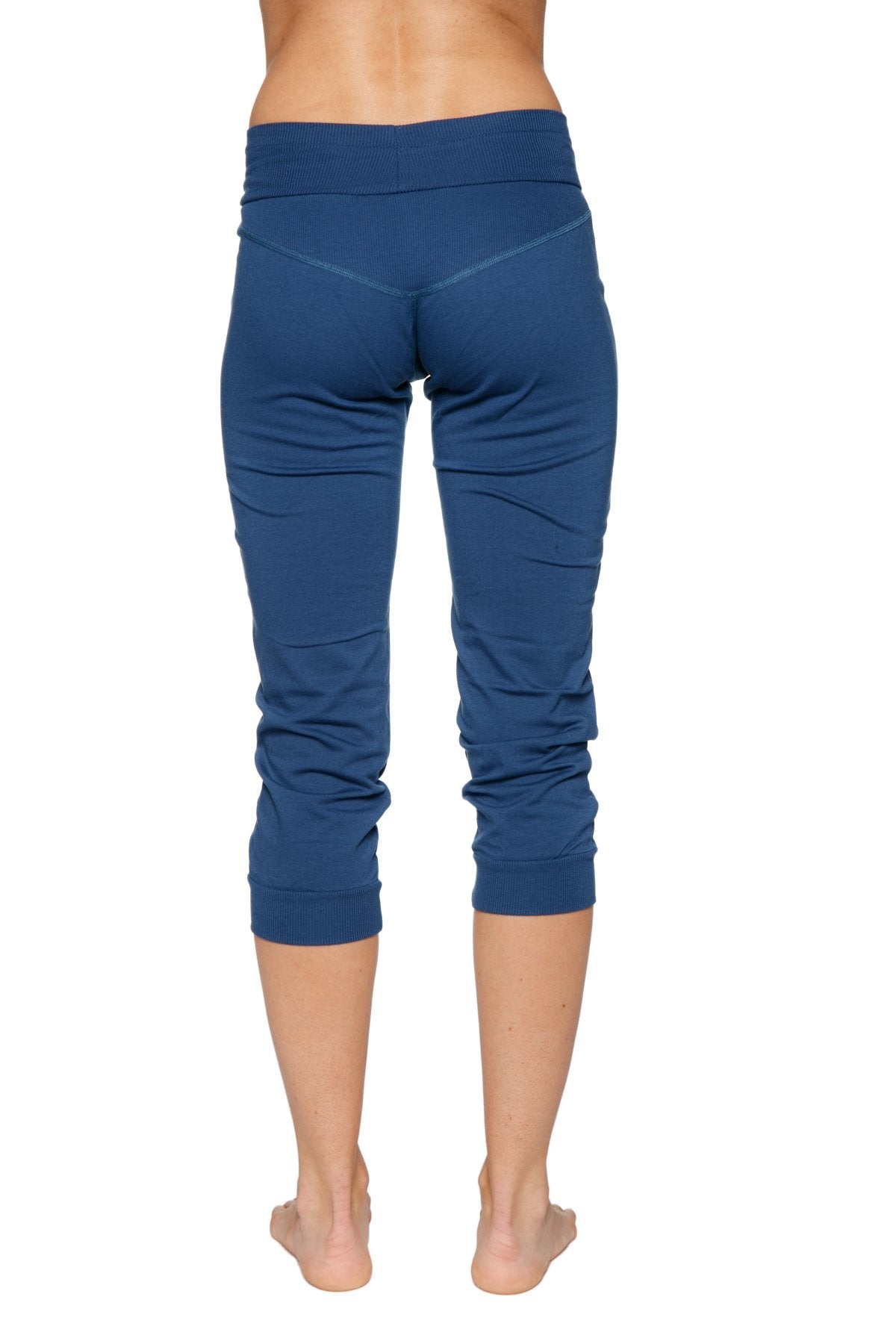 Cuffed Jogger Yoga Pants (Solid Royal Blue) Back