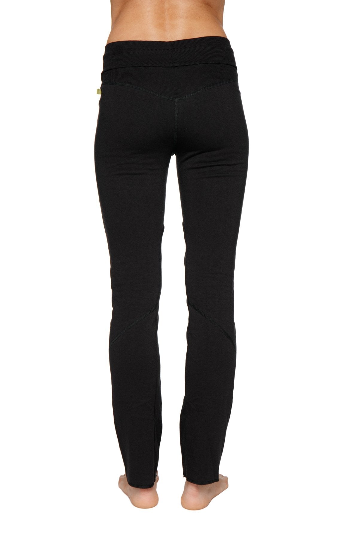 Comfy Organic Yoga Pants Black Back