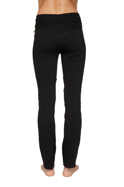 Comfy Organic Yoga Pants Black Back