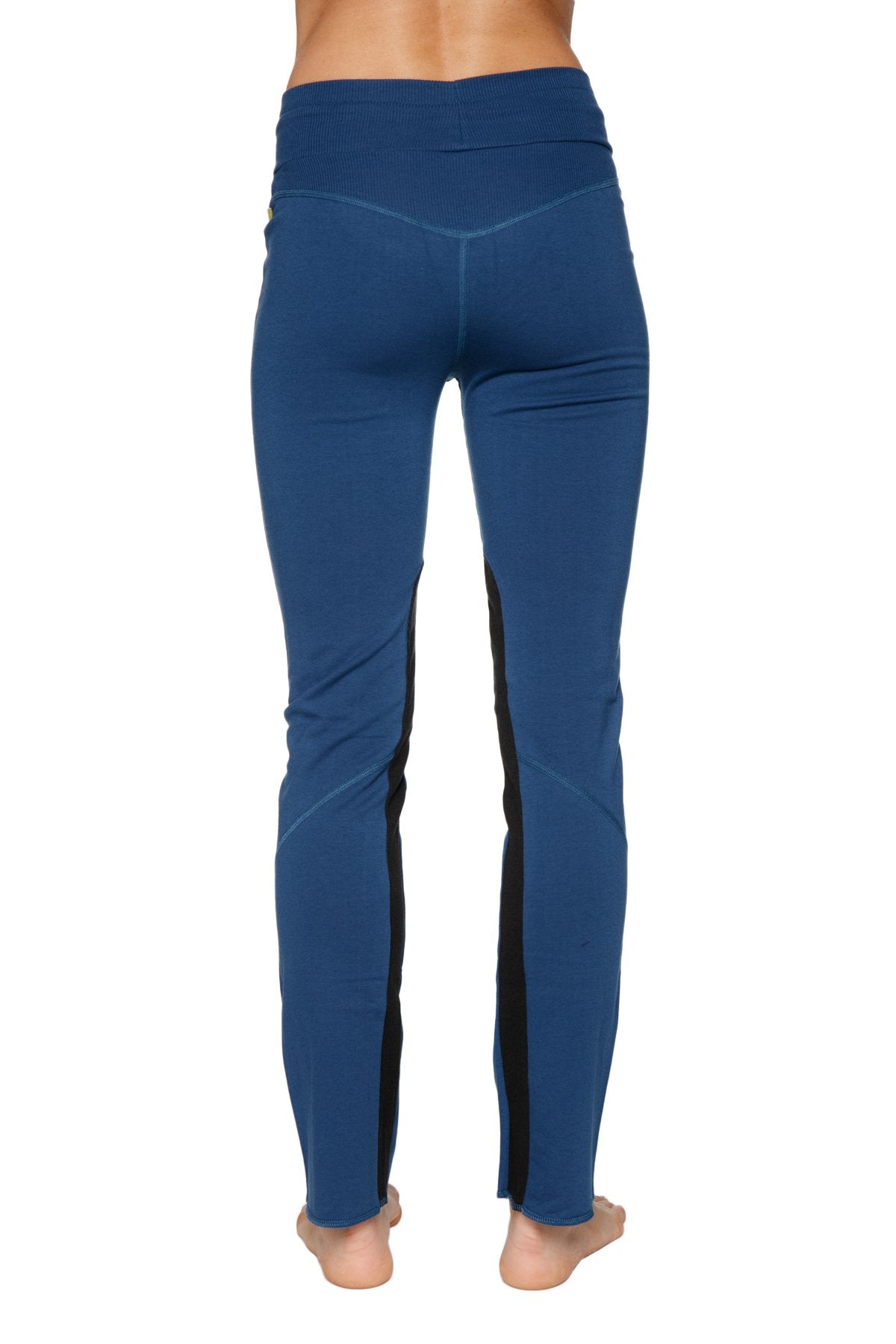 Comfy Organic Yoga Pants Royal Blue Back