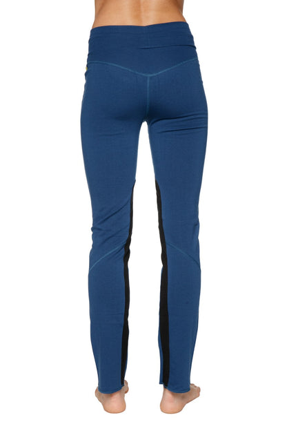 Comfy Organic Yoga Pants Royal Blue Back