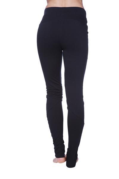 Performance Yoga Pants Solid Black Back