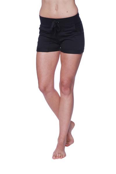 Performance Yoga Shorts Black Front