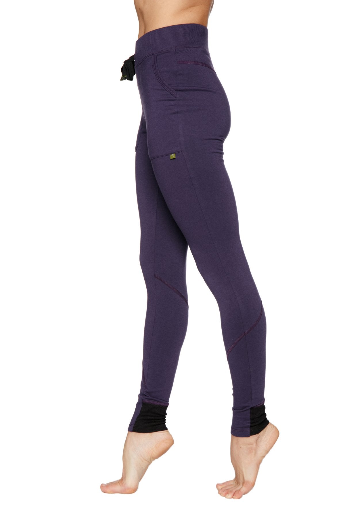 Performance Yoga Pants - Long Straight-Leg Eggplant