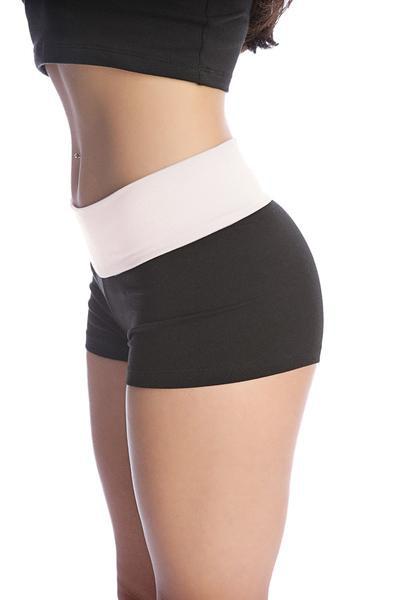 Transition Yoga Shorts Ivory Side
